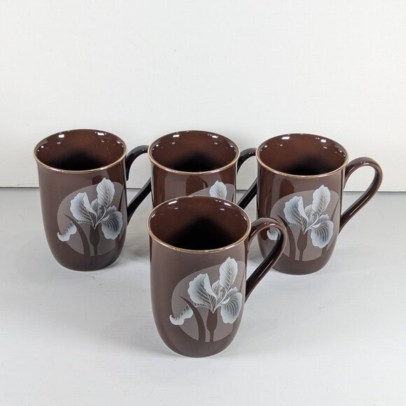 set of 4 OTAGIRI IRIS mugs, housewarming gift idea - Picture 2 of 11
